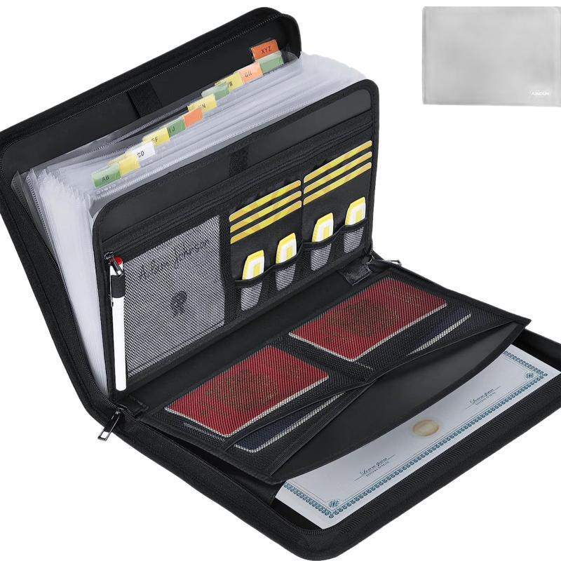 13 Pocket Expanding File Folde - Expandable Accordion File Folder 13 Pockets recension och pris