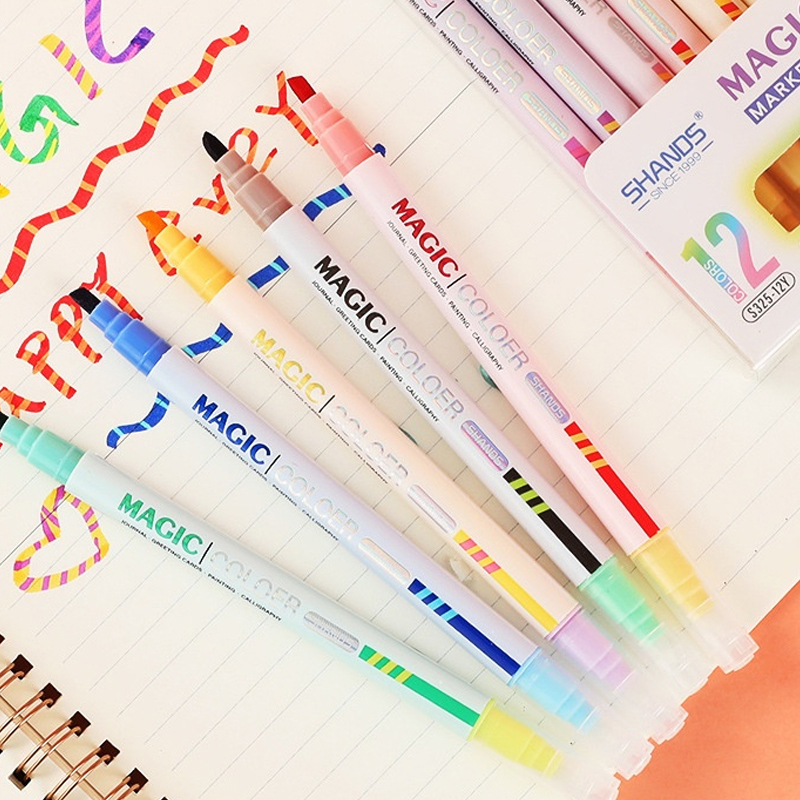 Double-ended Magic Color Chang - Pastel Highlighter Set Double Ended recension och pris
