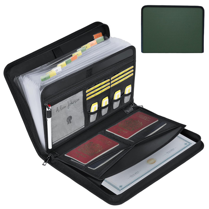 Heat Resistant Expanding File  - Expandable Accordion File Folder 13 Pockets recension och pris